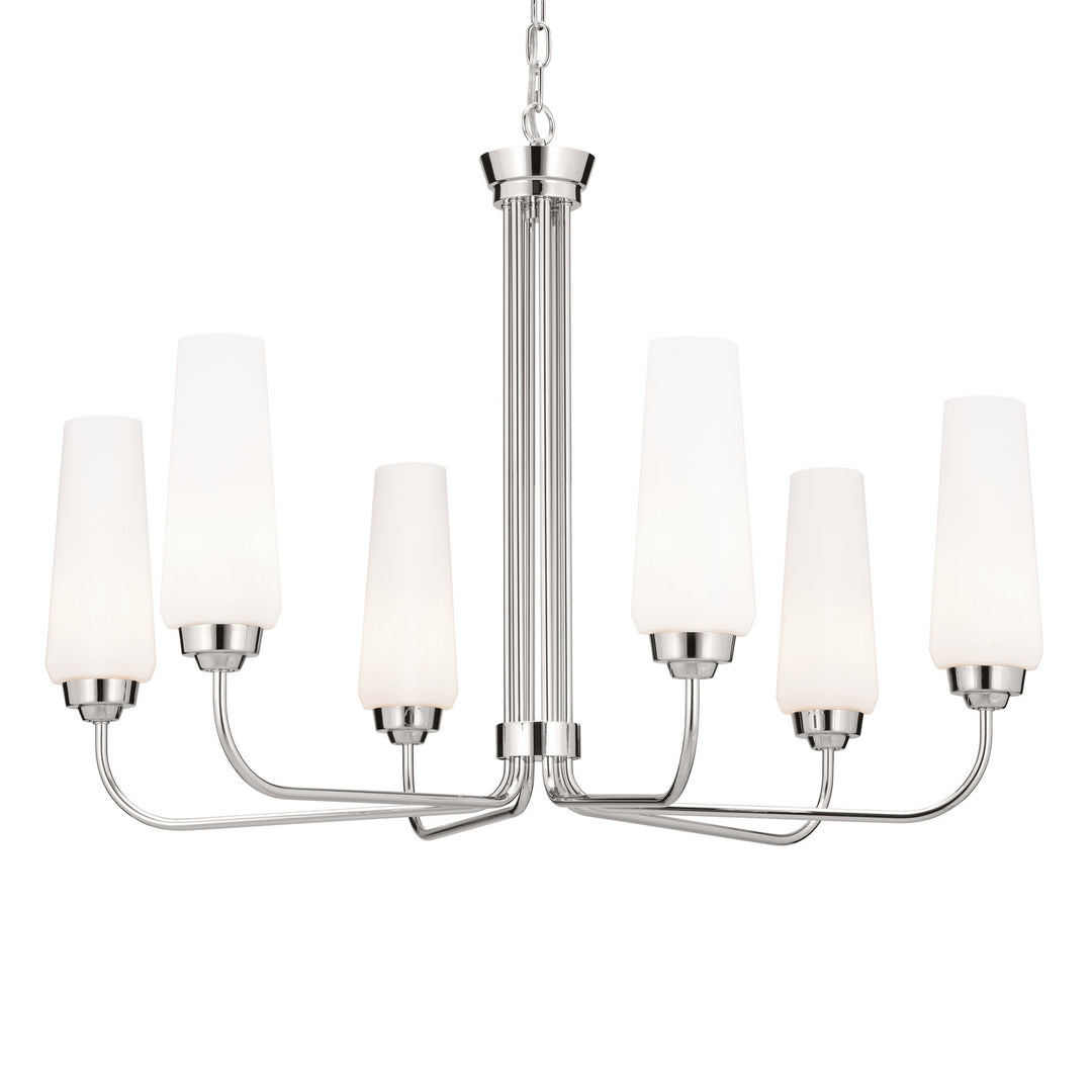 Kichler Canada - 52480PN - Six Light Chandelier - Truby - Polished Nickel