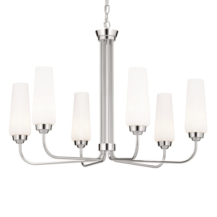 Kichler Canada - 52480PN - Six Light Chandelier - Truby - Polished Nickel