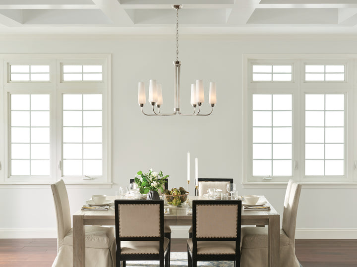Kichler Canada - 52480PN - Six Light Chandelier - Truby - Polished Nickel