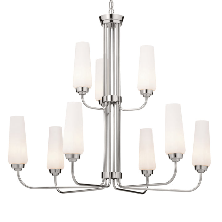 Kichler Canada - 52482PN - Nine Light Chandelier - Truby - Polished Nickel