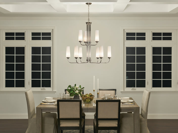 Kichler Canada - 52482PN - Nine Light Chandelier - Truby - Polished Nickel