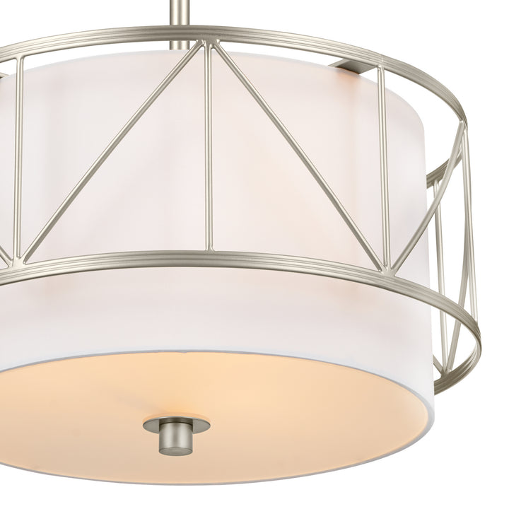 Kichler Canada - 52074SN - Three Light Pendant/Semi Flush - Birkleigh - Satin Nickel