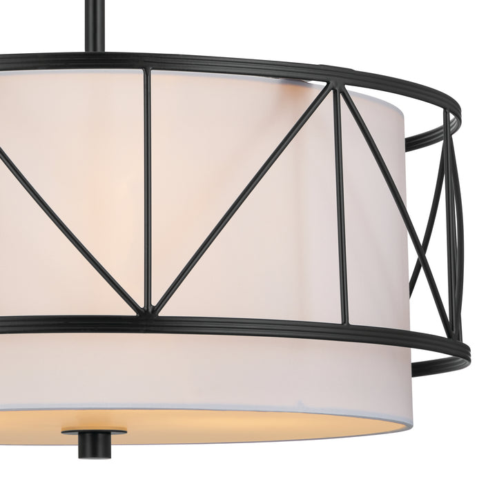 Kichler Canada - 52075BK - Three Light Pendant/Semi Flush - Birkleigh - Black