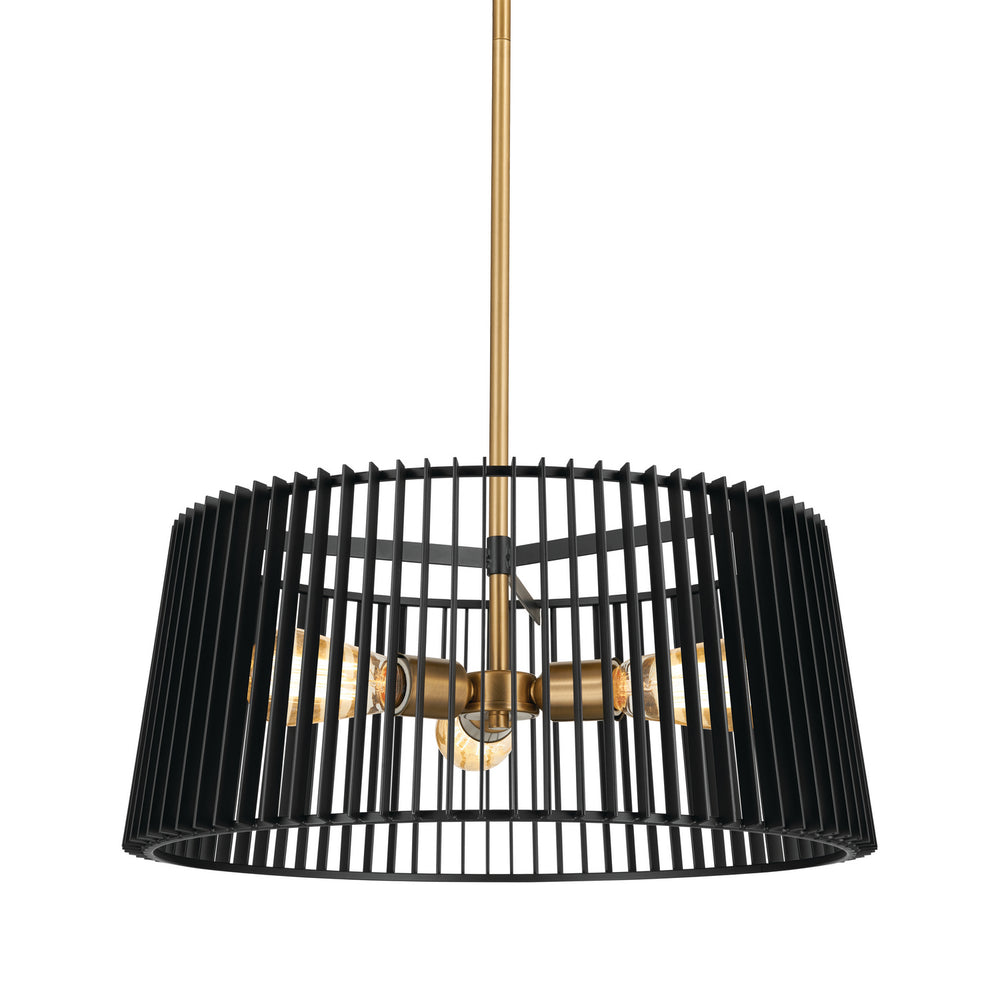 Kichler Canada - 44171BK - Three Light Pendant - Linara - Black
