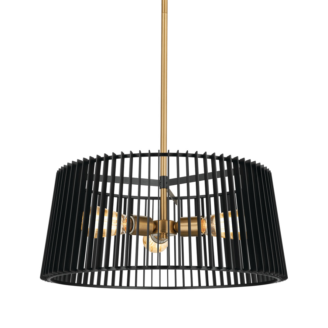 Kichler Canada - 44171BK - Three Light Pendant - Linara - Black