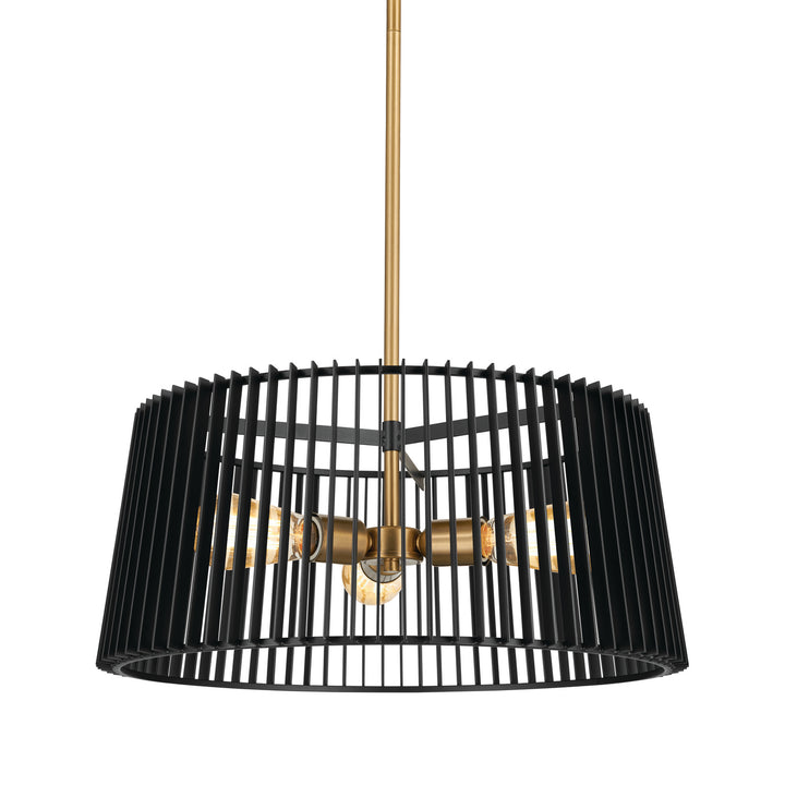 Kichler Canada - 44171BK - Three Light Pendant - Linara - Black