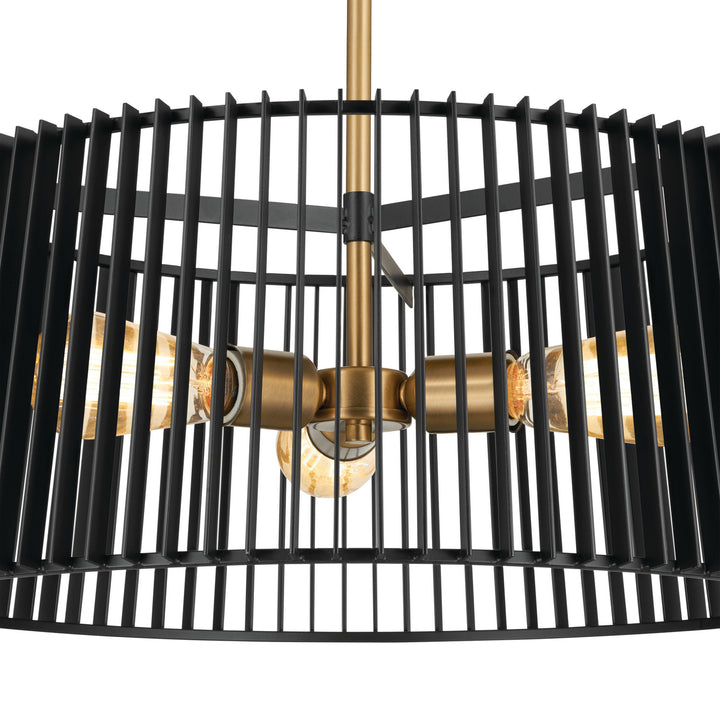 Kichler Canada - 44171BK - Three Light Pendant - Linara - Black