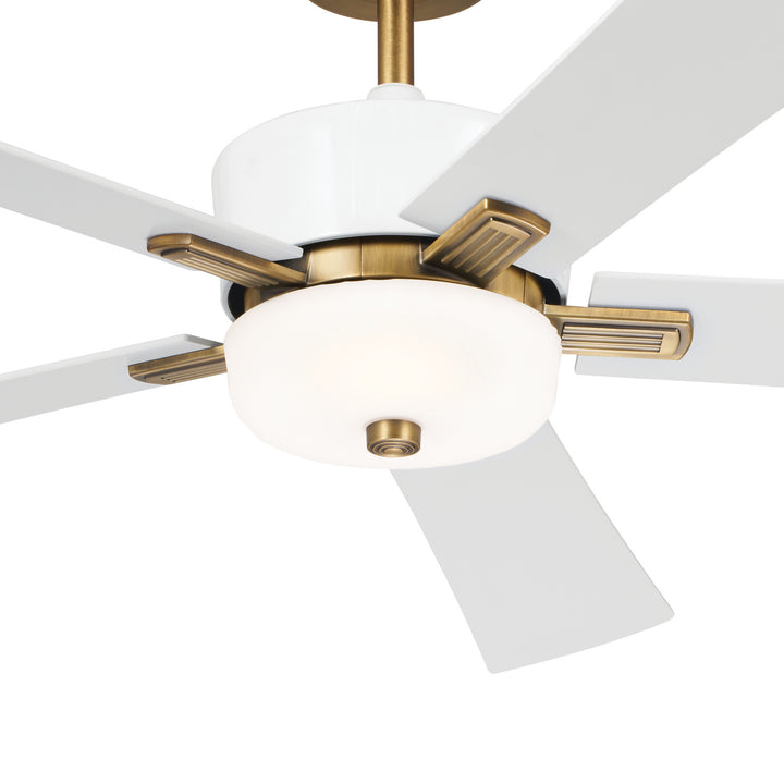 Kichler Canada - 300395WH - 56"Ceiling Fan - Icon - Brushed Natural Brass