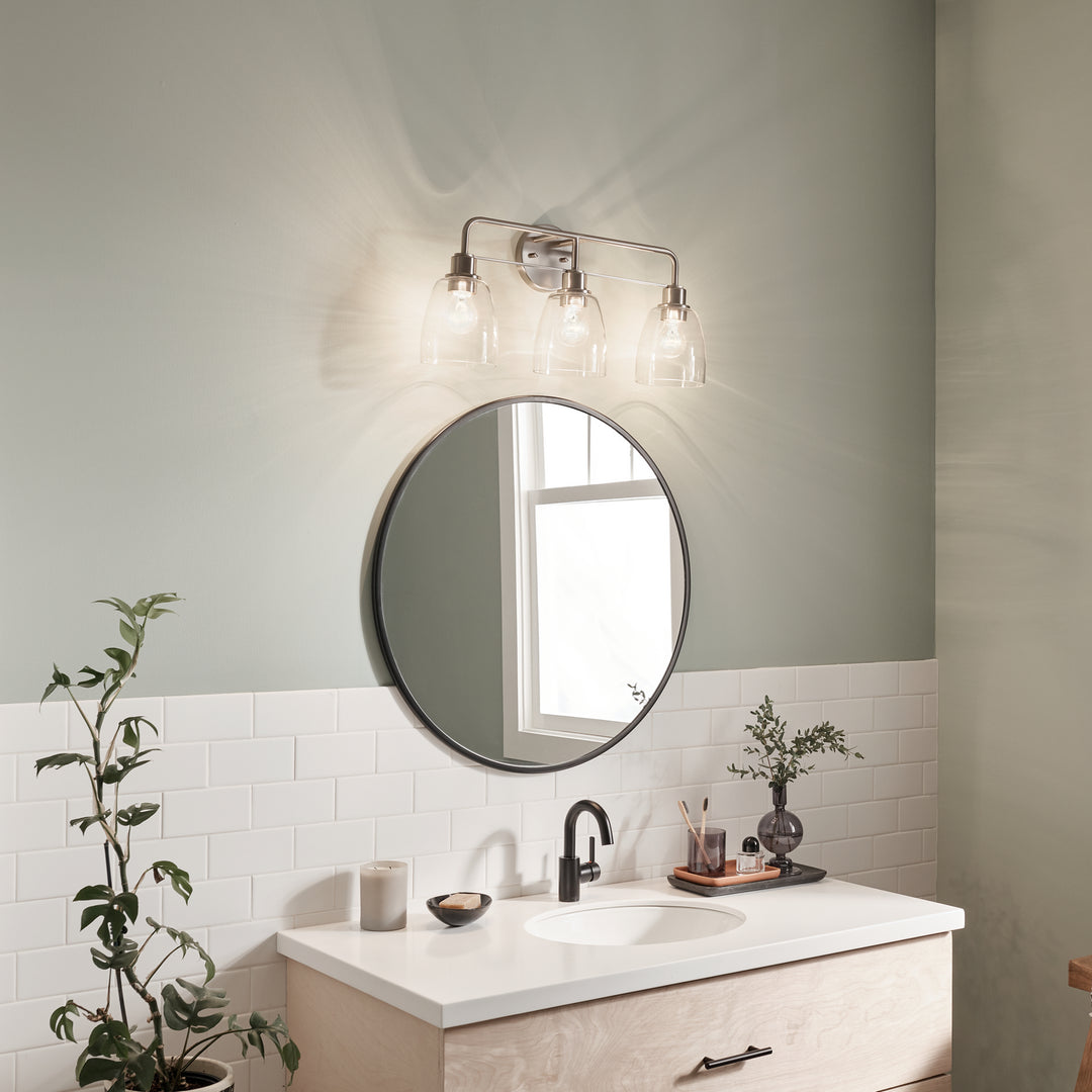Kichler Canada - 55102NI - Three Light Bath - Meller - Nickel Textured