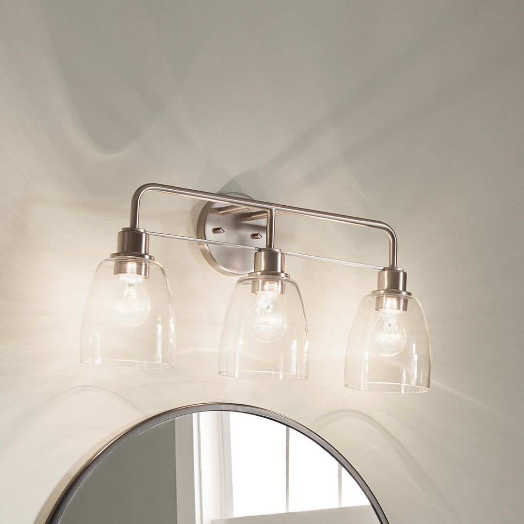 Kichler Canada - 55102NI - Three Light Bath - Meller - Nickel Textured