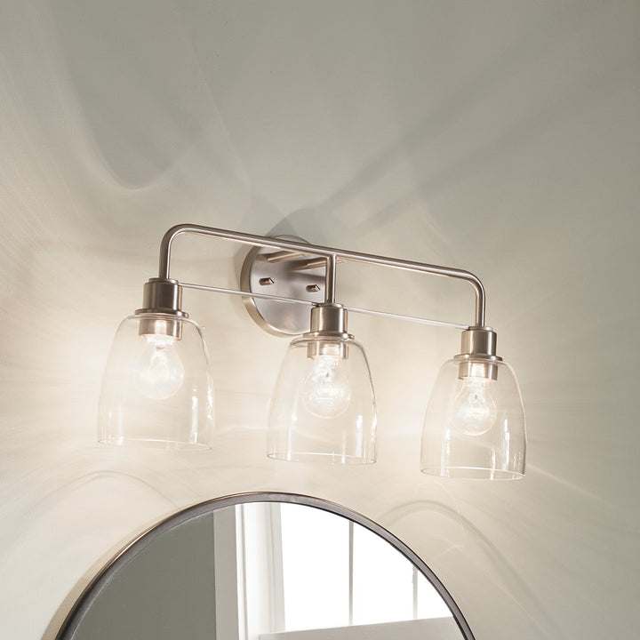 Kichler Canada - 55102NI - Three Light Bath - Meller - Nickel Textured