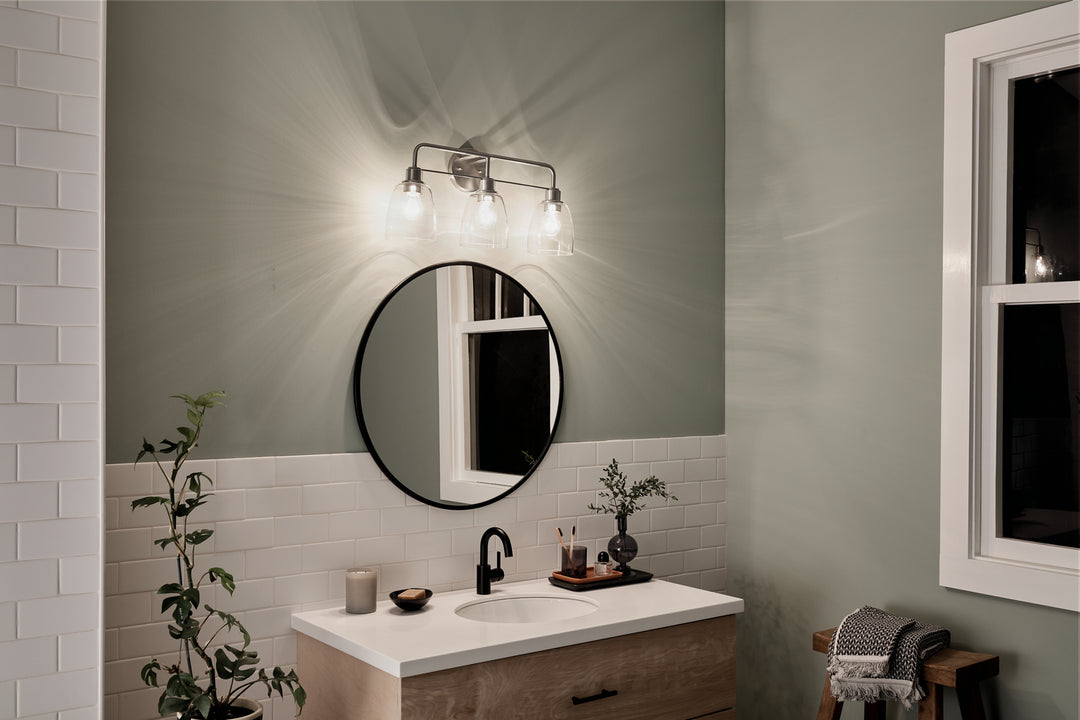Kichler Canada - 55102NI - Three Light Bath - Meller - Nickel Textured