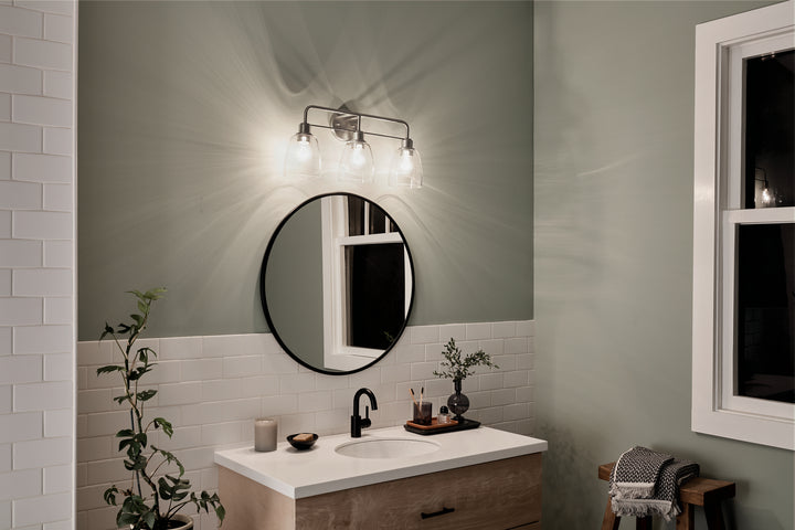 Kichler Canada - 55102NI - Three Light Bath - Meller - Nickel Textured