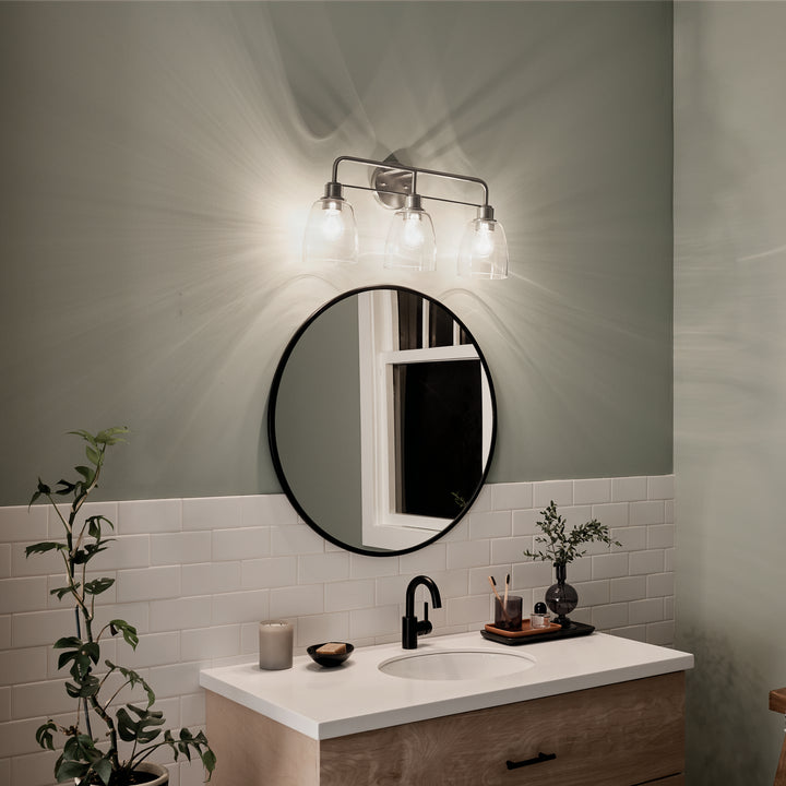 Kichler Canada - 55102NI - Three Light Bath - Meller - Nickel Textured