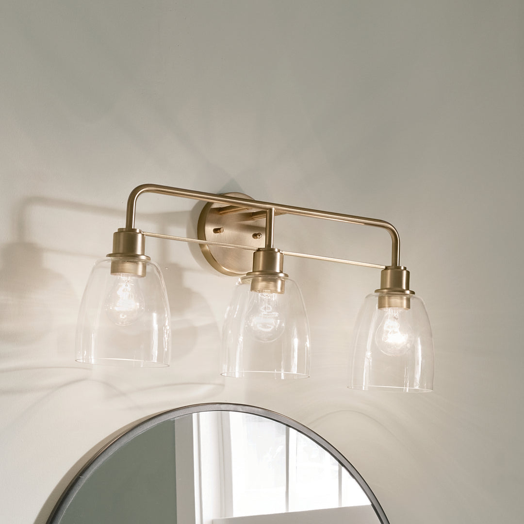 Kichler Canada - 55102CPZ - Three Light Bath - Meller - Champagne Bronze
