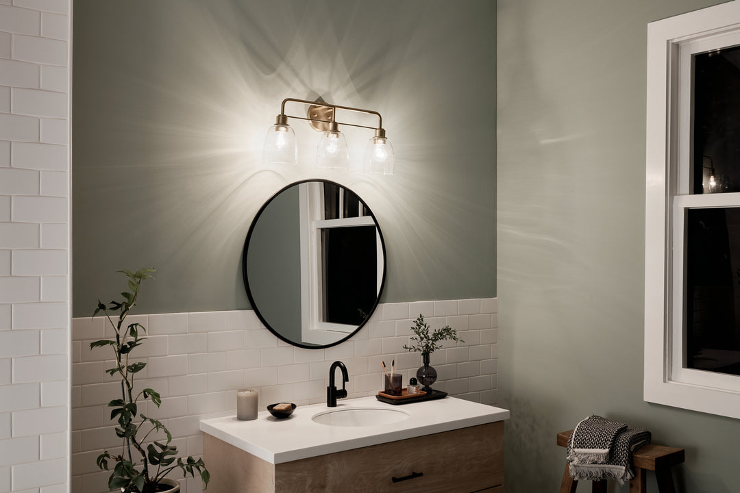 Kichler Canada - 55102CPZ - Three Light Bath - Meller - Champagne Bronze
