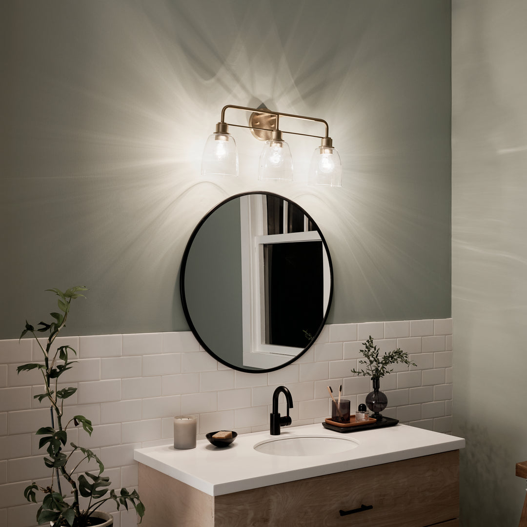 Kichler Canada - 55102CPZ - Three Light Bath - Meller - Champagne Bronze