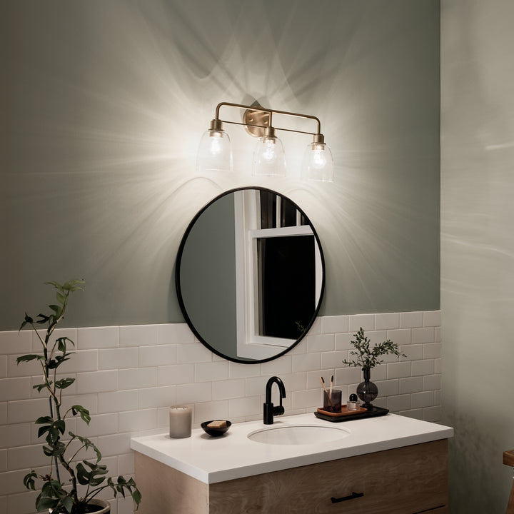 Kichler Canada - 55102CPZ - Three Light Bath - Meller - Champagne Bronze