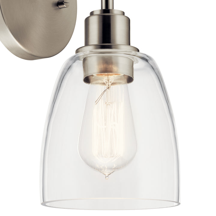 Kichler Canada - 55100NI - One Light Wall Sconce - Meller - Nickel Textured