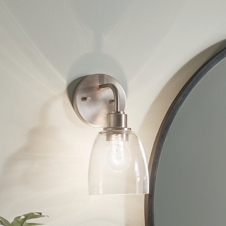 Kichler Canada - 55100NI - One Light Wall Sconce - Meller - Nickel Textured