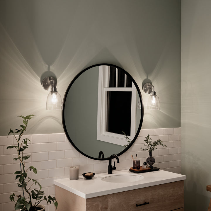 Kichler Canada - 55100NI - One Light Wall Sconce - Meller - Nickel Textured