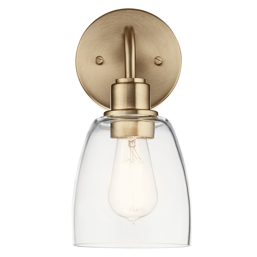 Kichler Canada - 55100CPZ - One Light Wall Sconce - Meller - Champagne Bronze