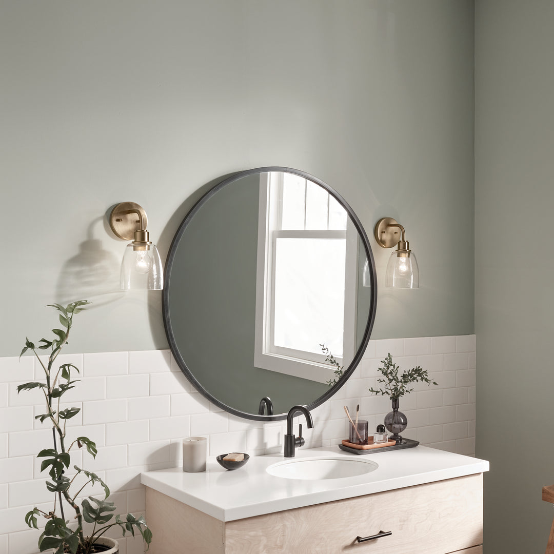 Kichler Canada - 55100CPZ - One Light Wall Sconce - Meller - Champagne Bronze