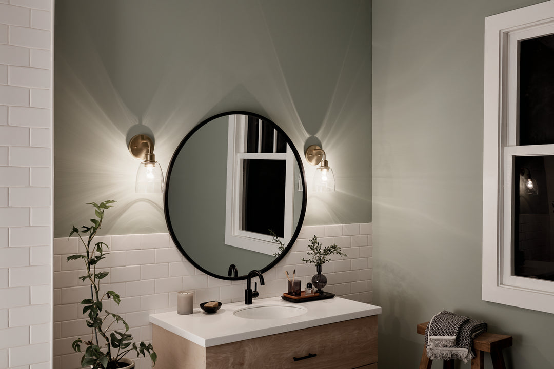 Kichler Canada - 55100CPZ - One Light Wall Sconce - Meller - Champagne Bronze