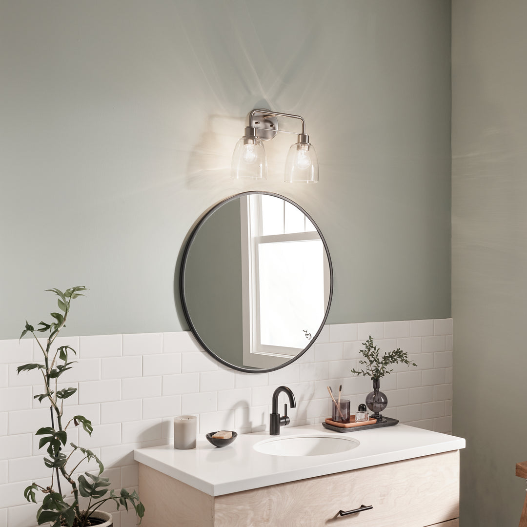 Kichler Canada - 55101NI - Two Light Bath - Meller - Nickel Textured