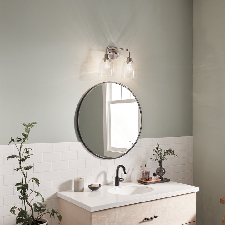 Kichler Canada - 55101NI - Two Light Bath - Meller - Nickel Textured