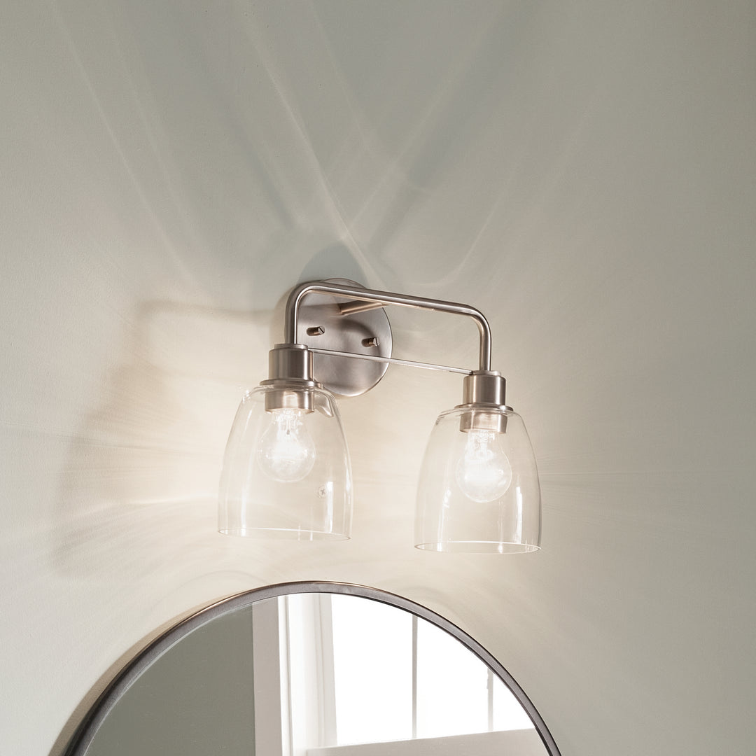 Kichler Canada - 55101NI - Two Light Bath - Meller - Nickel Textured