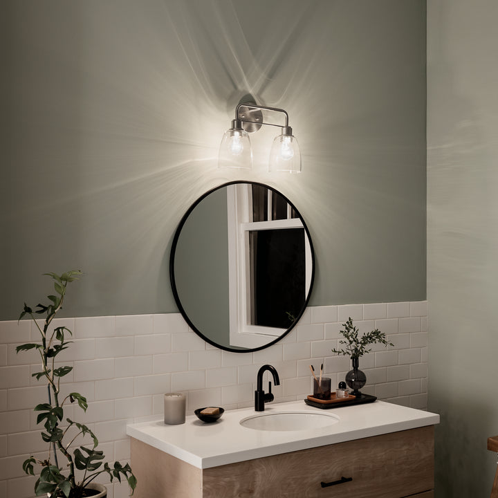 Kichler Canada - 55101NI - Two Light Bath - Meller - Nickel Textured