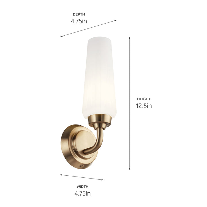 Kichler Canada - 55073CPZ - One Light Wall Sconce - Truby - Champagne Bronze