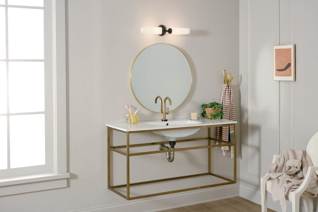 Kichler Canada - 55074BK - Two Light Wall Sconce - Truby - Black