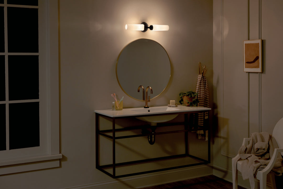 Kichler Canada - 55074BK - Two Light Wall Sconce - Truby - Black