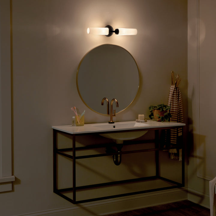 Kichler Canada - 55074BK - Two Light Wall Sconce - Truby - Black