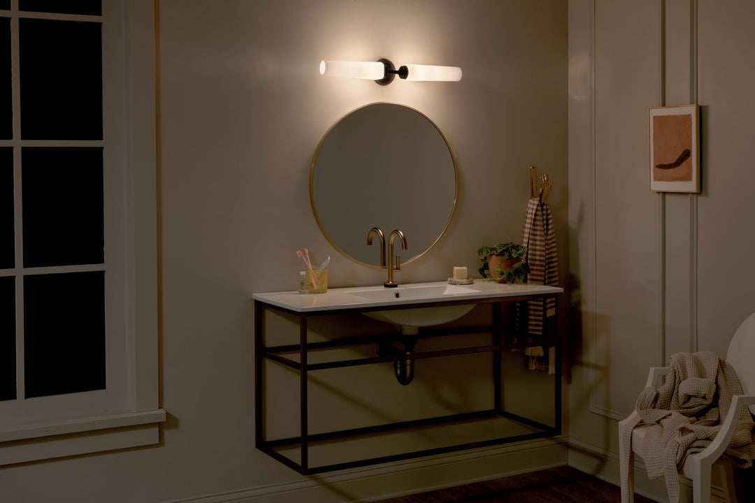 Kichler Canada - 55075BK - Two Light Bath - Truby - Black