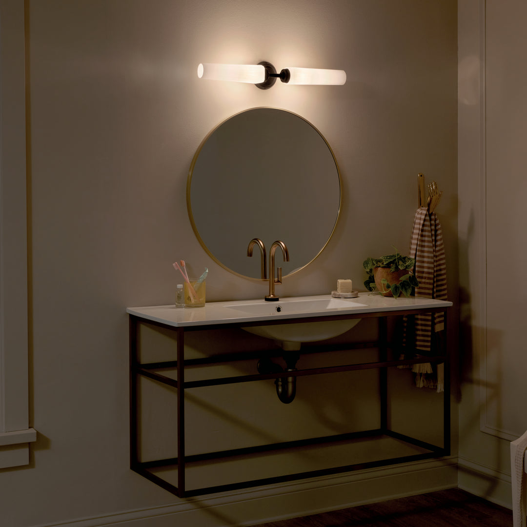 Kichler Canada - 55075BK - Two Light Bath - Truby - Black