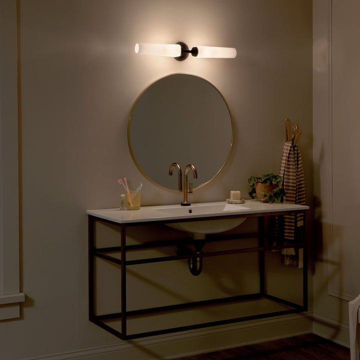 Kichler Canada - 55075BK - Two Light Bath - Truby - Black