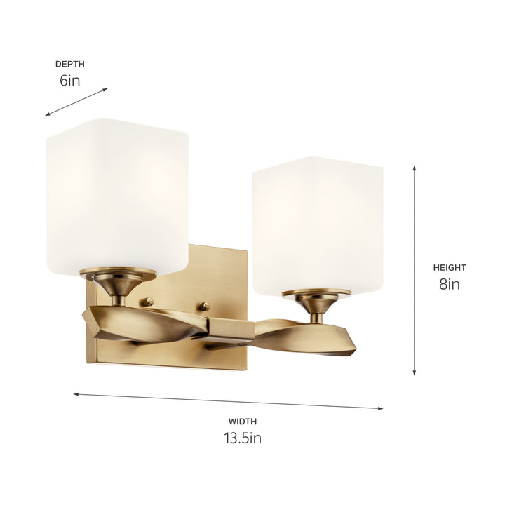 Kichler Canada - 55001CPZ - Two Light Bath - Marette - Champagne Bronze