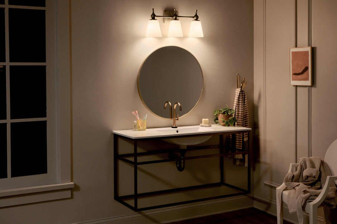 Kichler Canada - 55092CPZ - Three Light Bath - Cosabella - Champagne Bronze
