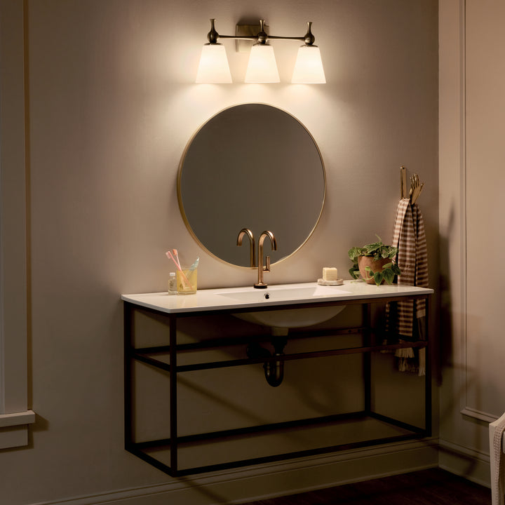 Kichler Canada - 55092CPZ - Three Light Bath - Cosabella - Champagne Bronze