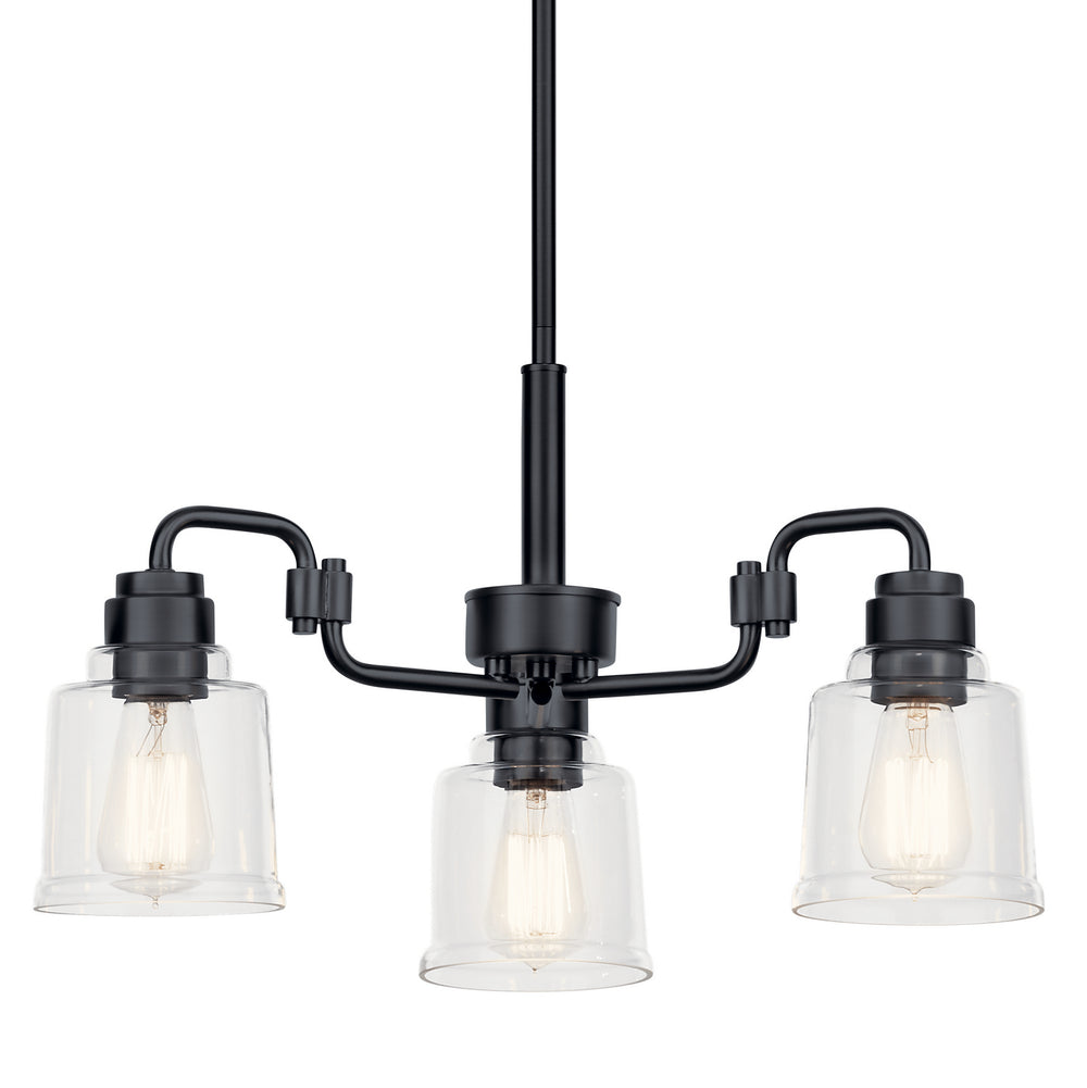 Kichler Canada - 52397BK - Three Light Chandelier - Aivian - Black