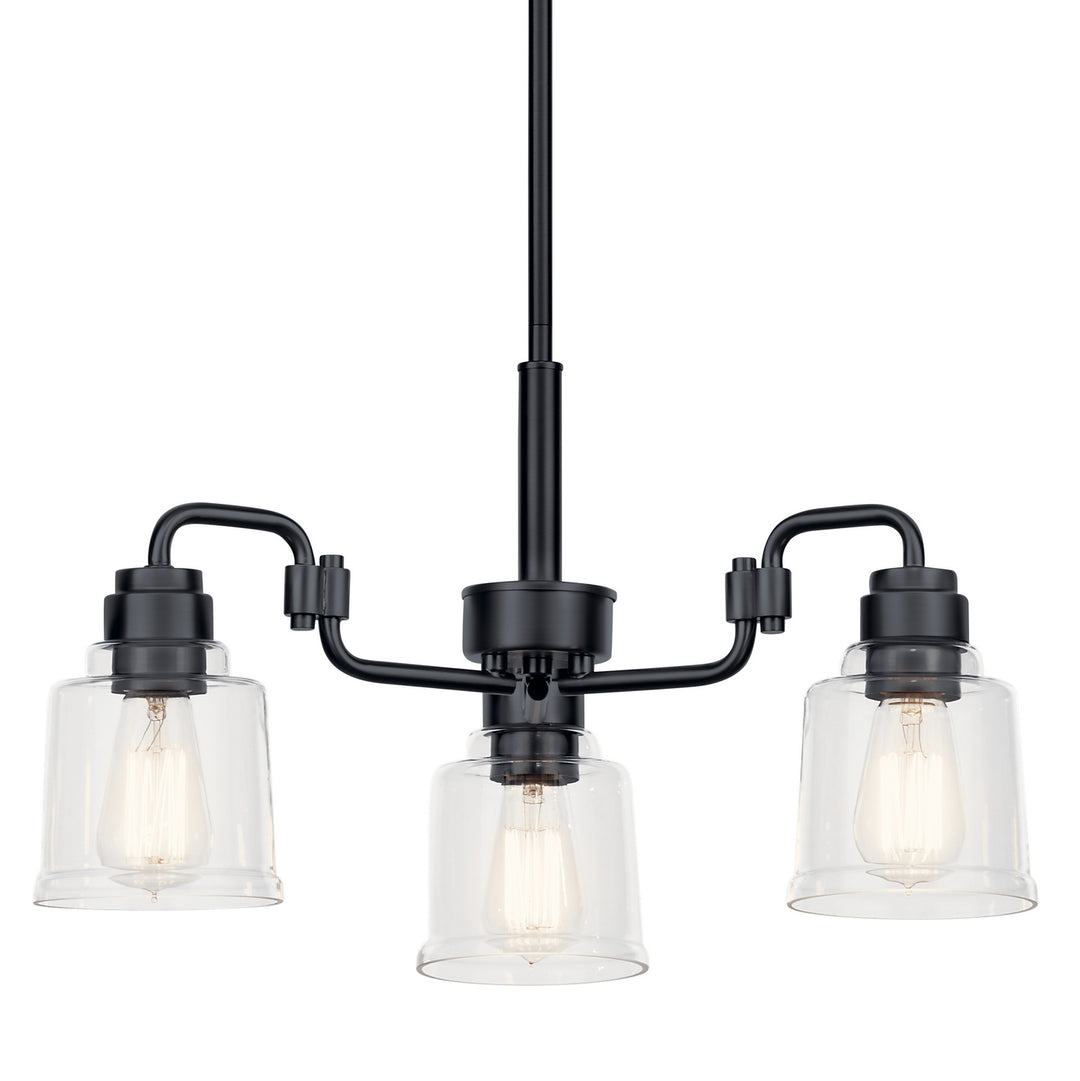 Kichler Canada - 52397BK - Three Light Chandelier - Aivian - Black