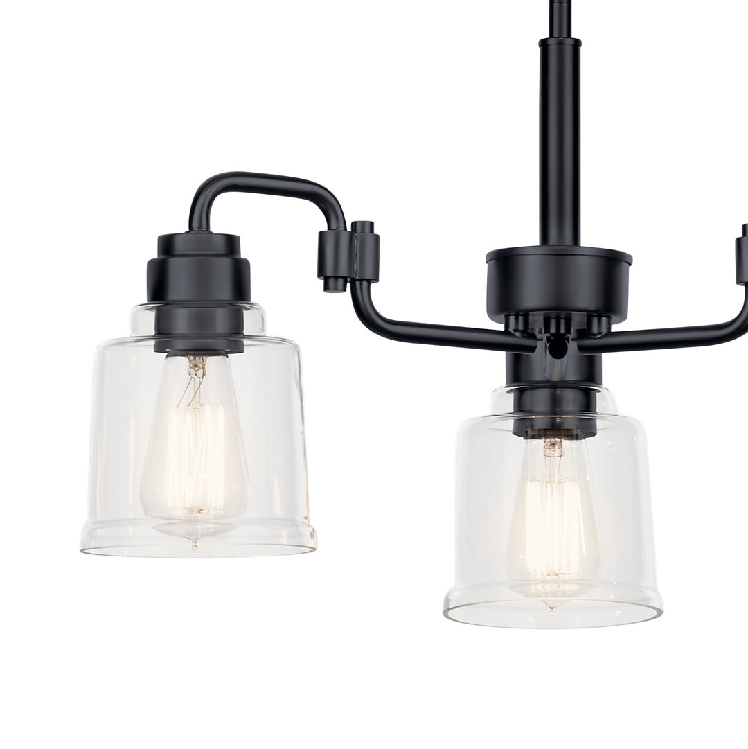 Kichler Canada - 52397BK - Three Light Chandelier - Aivian - Black