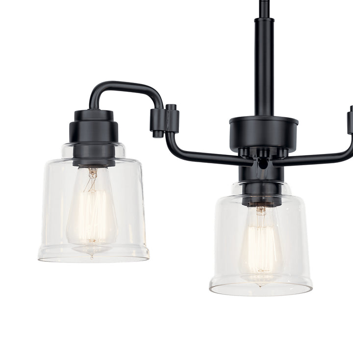 Kichler Canada - 52397BK - Three Light Chandelier - Aivian - Black