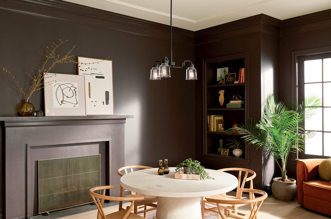 Kichler Canada - 52397BK - Three Light Chandelier - Aivian - Black
