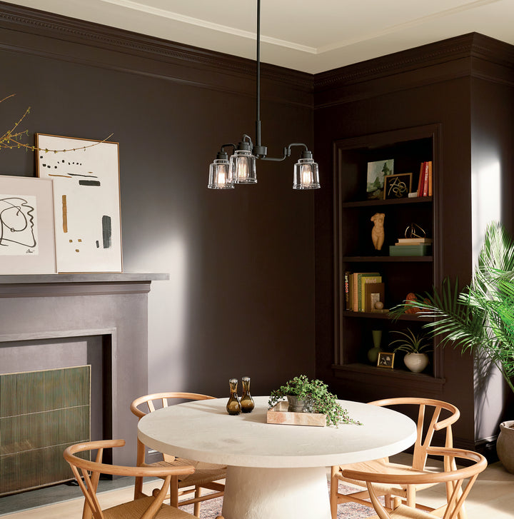 Kichler Canada - 52397BK - Three Light Chandelier - Aivian - Black