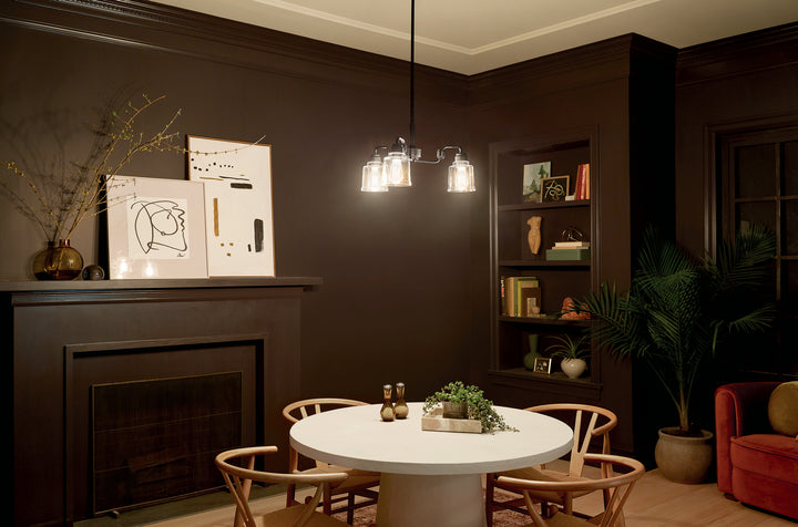 Kichler Canada - 52397BK - Three Light Chandelier - Aivian - Black