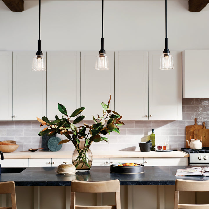 Kichler Canada - 52399BK - One Light Mini Pendant - Aivian - Black